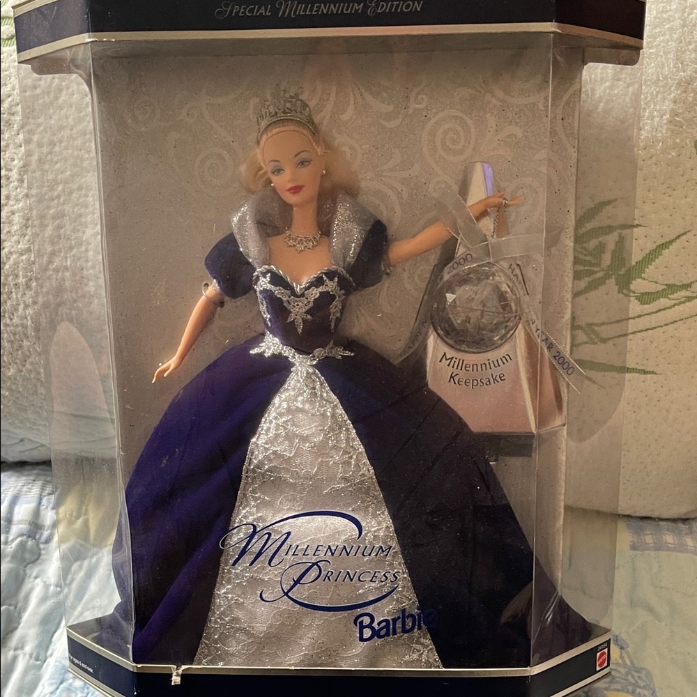 Vintage Mattel Millennium Princess Barbie Doll - Purple and Silver